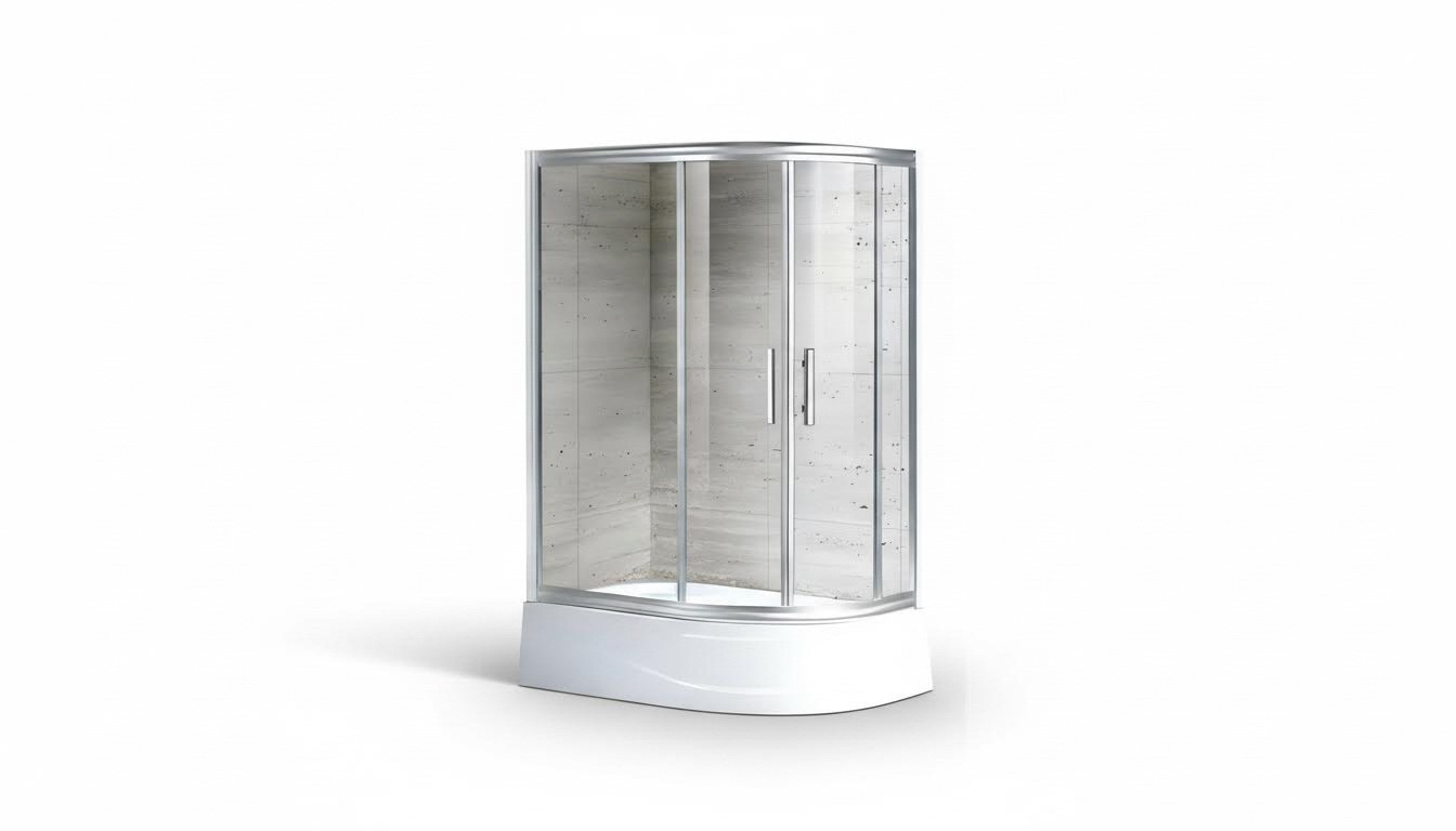 SchiebetÃ¼r Dusche Duschraum Duschkabine Eckdusche Duschabtrennung 120x80 cm