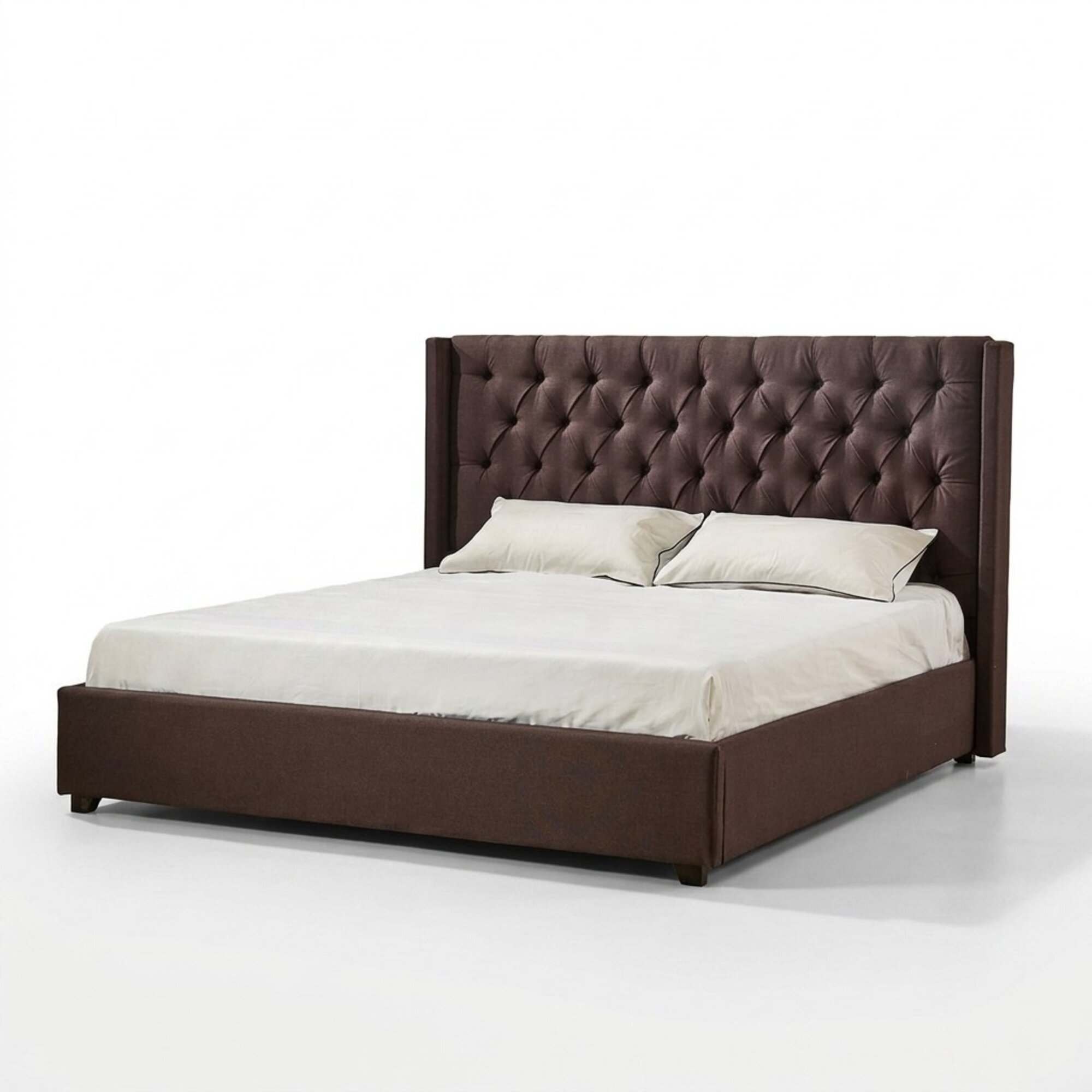 Schlafzimmer Bett 200x200cm Polster Betten Chesterfield Textil Stoff jvmoebel Â®