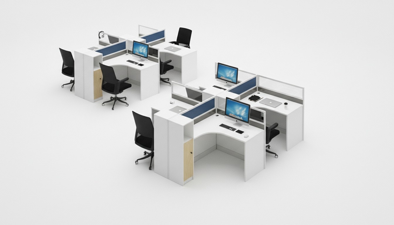 Schreibtisch 4er BÃ¼rotisch Tisch Arbeitstisch MÃ¶bel Counter call center mÃ¶bel