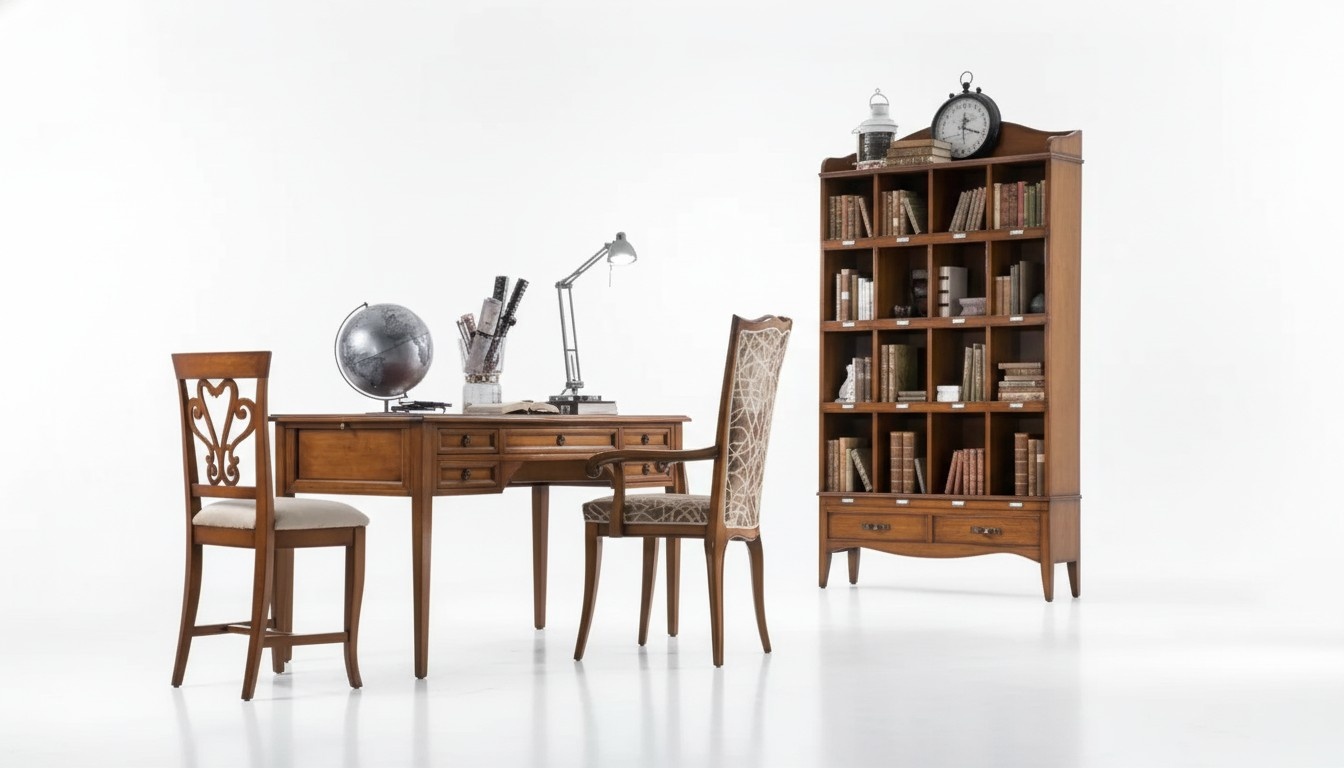 Schreibtisch Holz Tisch Tische BÃ¼cherregal MÃ¶bel BÃ¼ro Design 3tlg Set