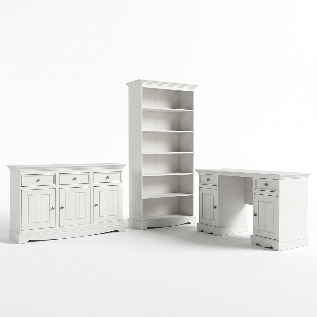 SekretÃ¤r Set Kolonial Stil Schreibtisch Schrank Regal Tisch Holz Tische Neu 3tlg
