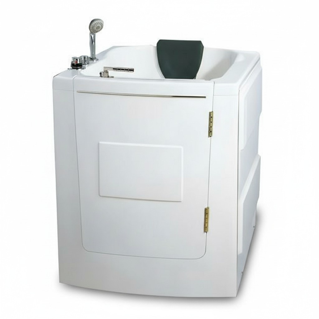 Sitzbadewanne Kompaktbadewanne Badewanne mit TÃ¼r Komfortbadewanne 95x85 cm