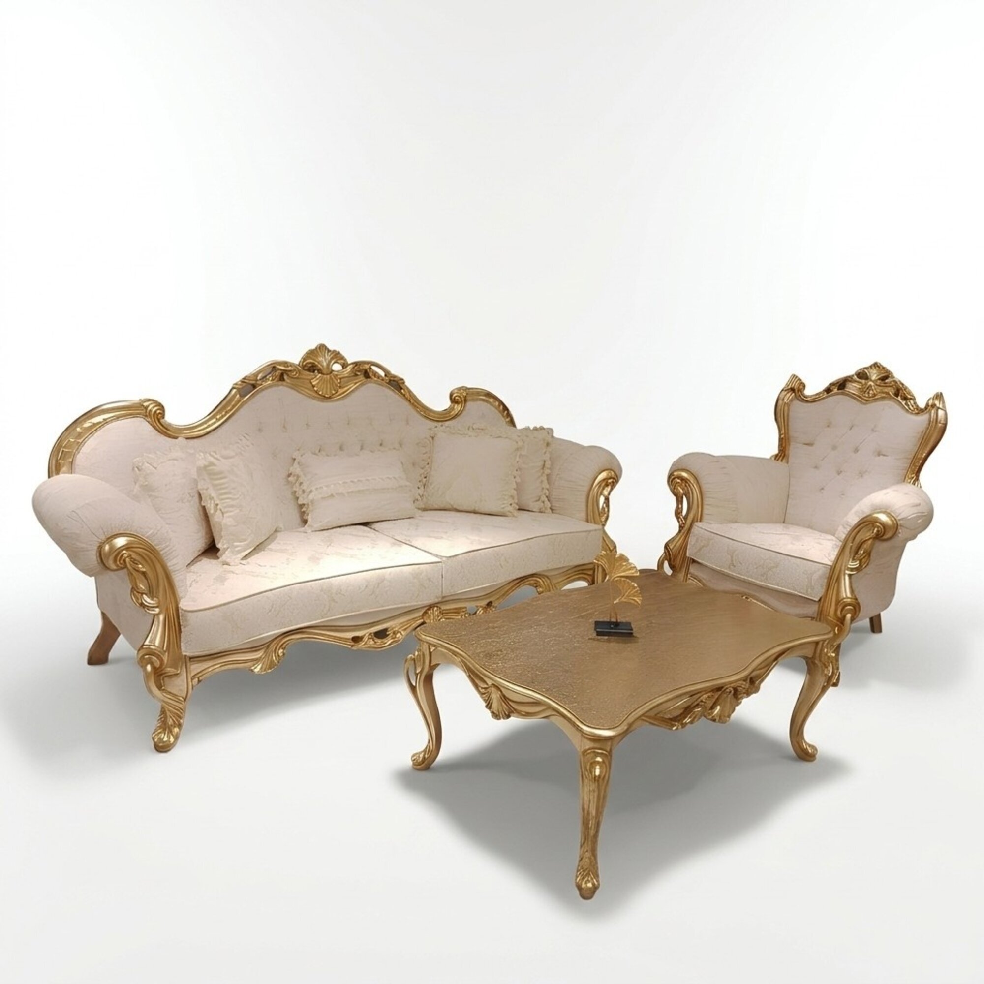 Sofa 3+3 Sitzer Chesterfield Luxus Sofa 2tlg. Sofagarnitur Klassisch MÃ¶bel