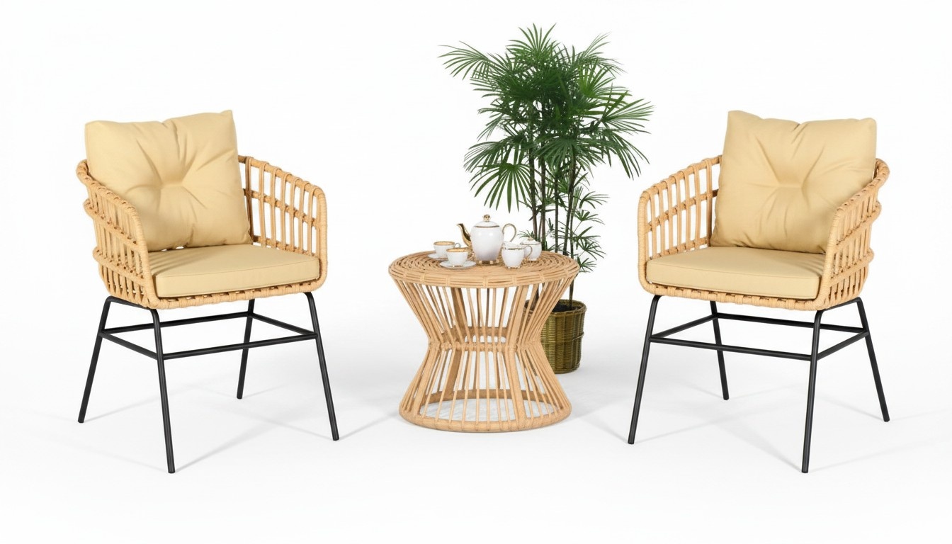 Sofagarnitur Garten MÃ¶bel Set 3tlg Terrasse Tisch Sessel Couchtisch Modern Neu