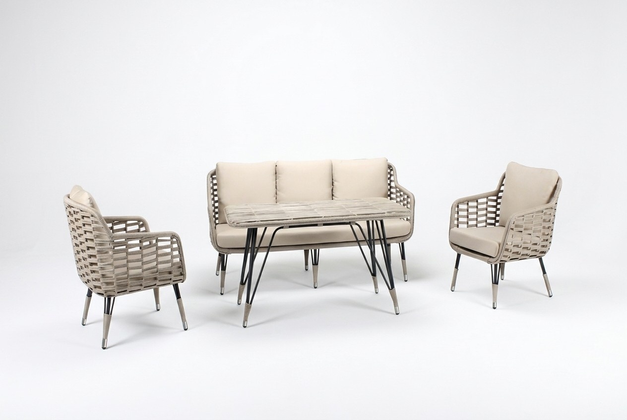 Sofagarnitur RattanmÃ¶bel GartenmÃ¶bel Terrasse Set Lounge Balkon Outdoor 4tlg.