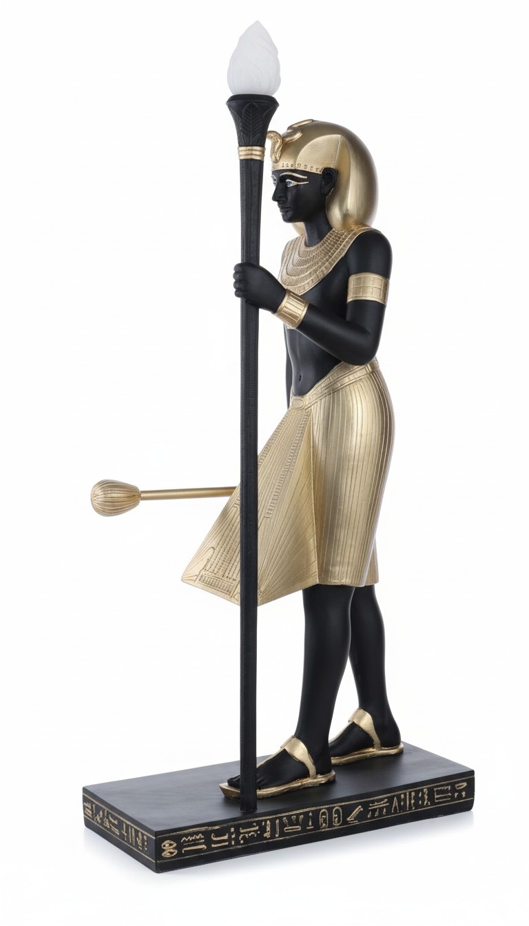 Stehleuchte Skulptur Figur Lampen Leuchte Ãgypten Statue Figuren