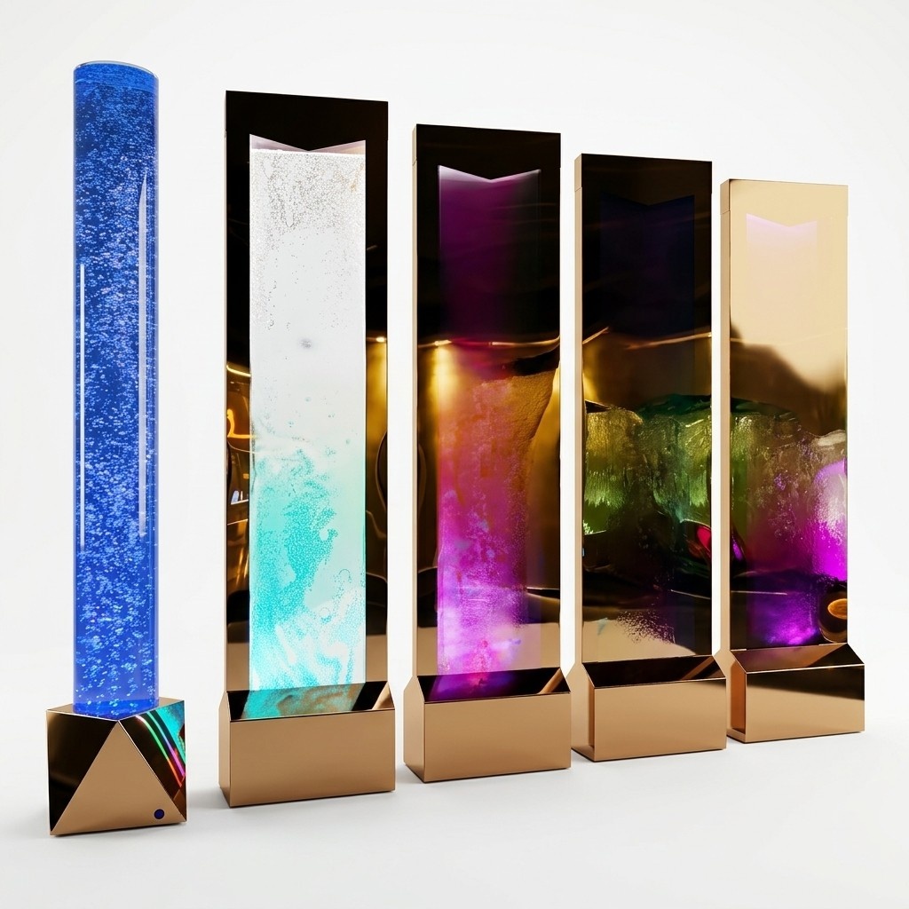 Trennwand Regal Schrank Dekorative Wasserwand SÃ¤ule WÃ¤nde Waterwall LED