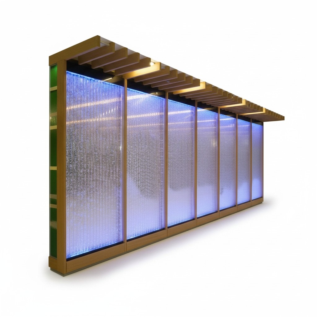 Trennwand Regal Schrank Wasserwand SÃ¤ule WÃ¤nde LED 60x240