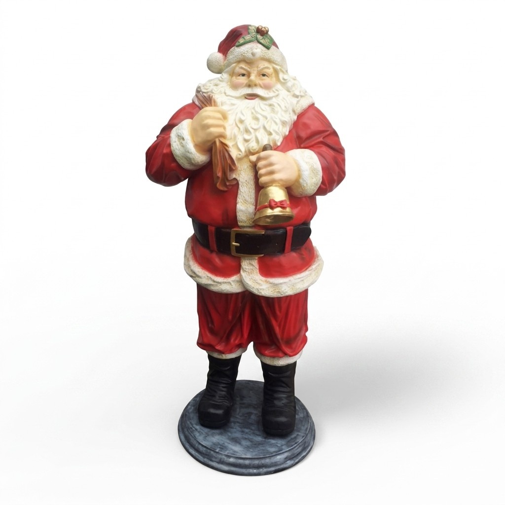 Weihnachtsmann Figur Statue Deko Figuren Dekoration Realistisch Nikolaus