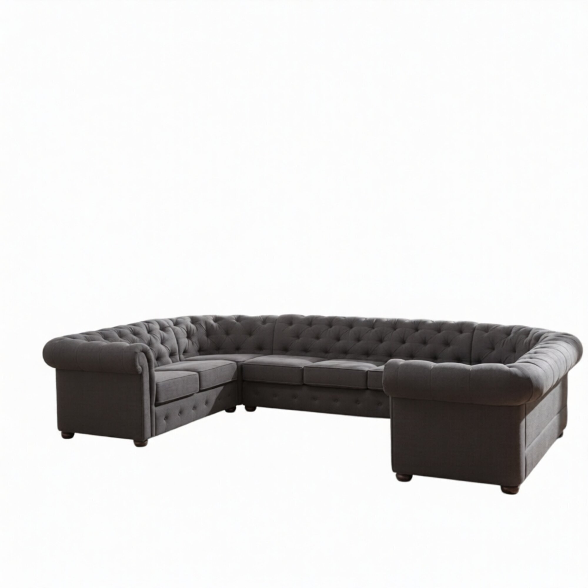XXL Big Chesterfield Wohnlandschaft Couch Sofa Polster Eck Sitz