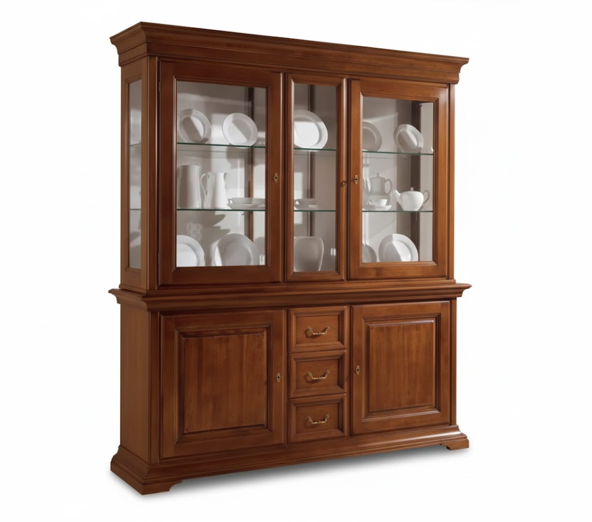Vitrine Italienische Luxus MÃ¶bel Vitrinen Holzschrank Design Schrank Sofort