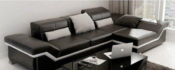 LEDERSOFA ECKSOFA SOFA DESIGNER WOHNLANDSCHAFT NEU YORK III