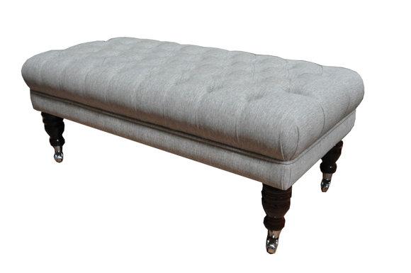 Chesterfield Hocker Pouf FuÃhocker Beistellhocker Designer Polster