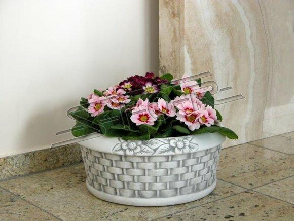 Natur BlumenkÃ¼bel Pflanz KÃ¼bel Dekoration Vasen Figur Garten BlumentÃ¶pfe