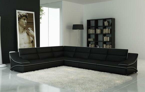 Ledersofa Couch Wohnlandschaft Ecksofa Eck Sofa Garnitur Design Modern