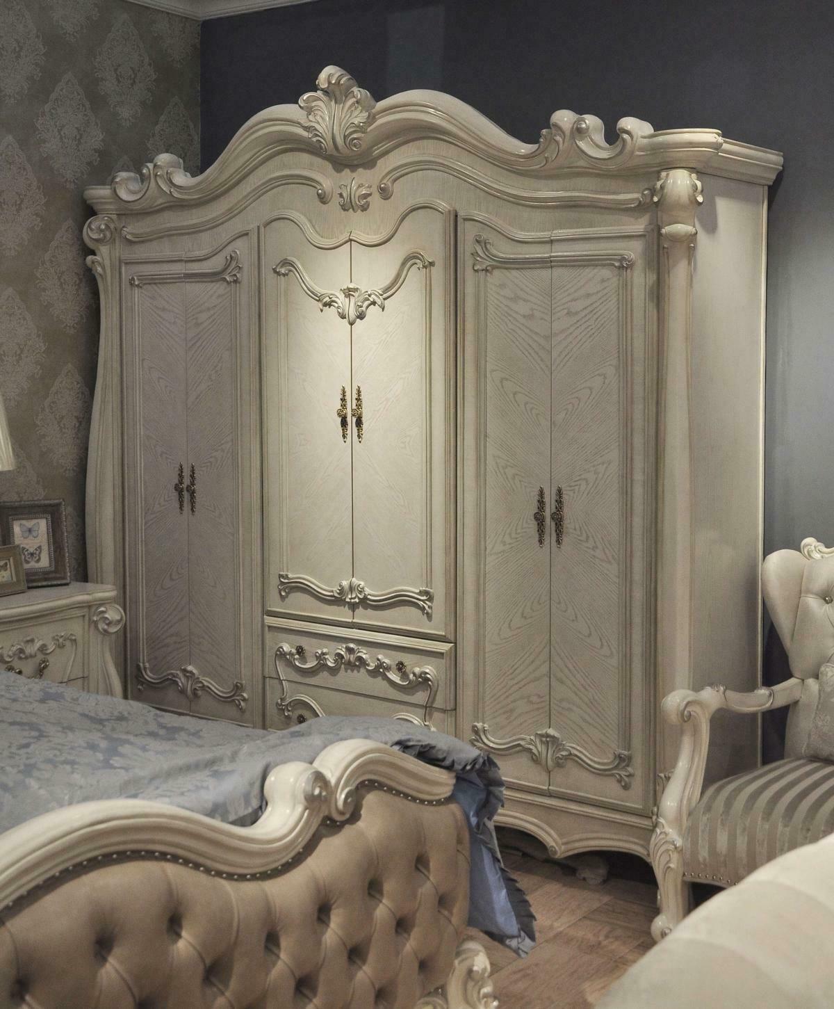 Klassischer Antik Stil Kleiderschrank Schrank Holz Garderobe SchrÃ¤nke