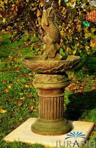 Springbrunnen FontÃ¤ne Zierbrunnen Garten Deko Brunnen Fist 94 cm Steinguss
