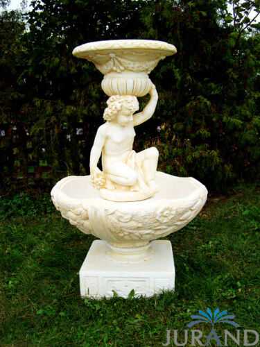 Springbrunnen FontÃ¤ne Zierbrunnen Garten 1013 Deko Brunnen 149 cm Steinguss