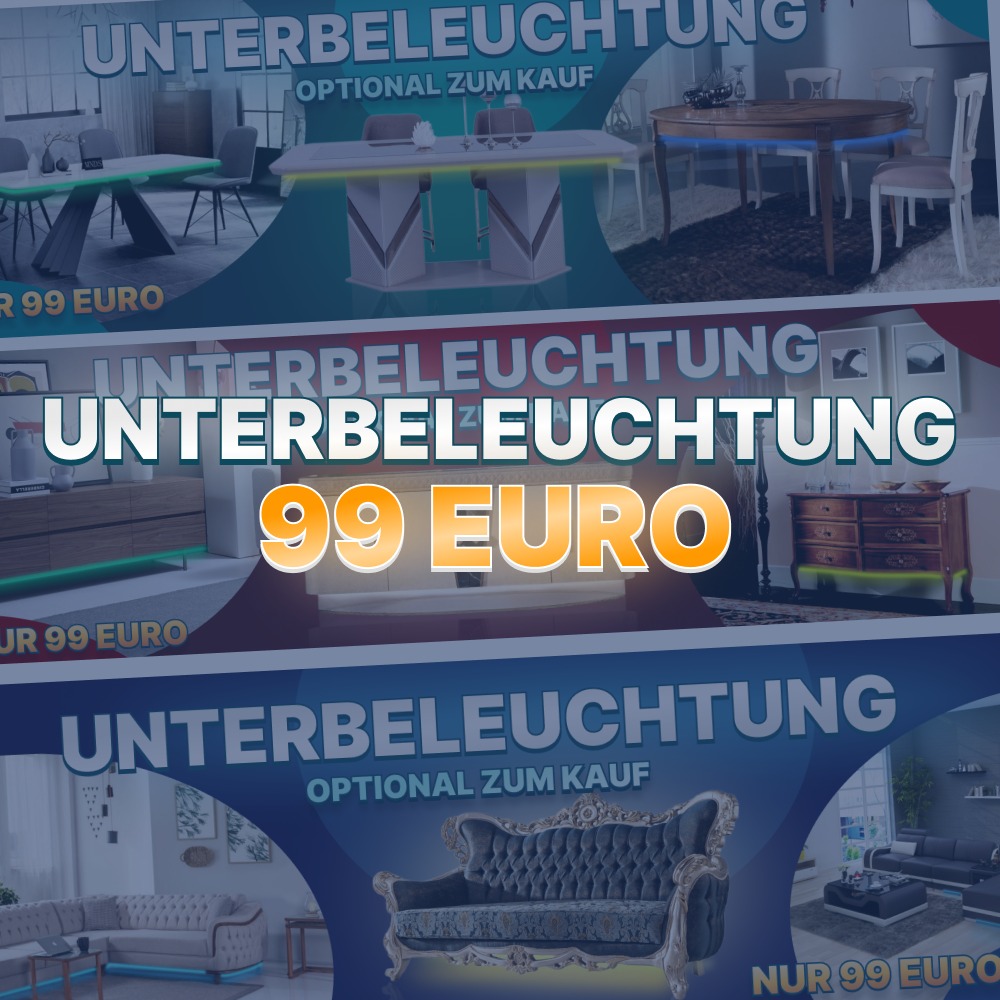 Unterbodenbeleuchtung Lichtleiste LED Licht Beleuchtung MÃ¶bel BÃ¼ro Schlafzimmer Bett Schrank Vitrine Esstisch Tisch MÃ¶belleuchte