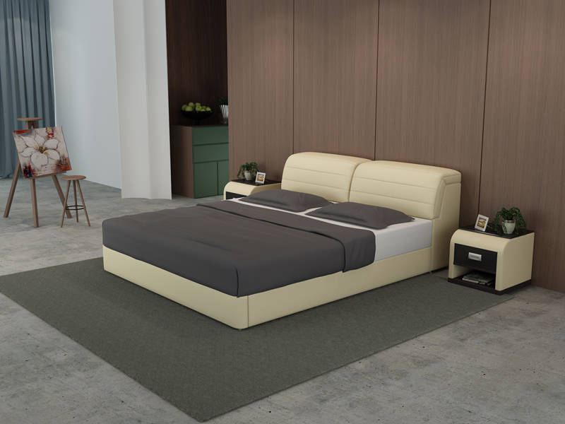 Wasserbett Hotel Doppel Bett Betten Komplett Lederbett Polsterbett Wasser LB8827