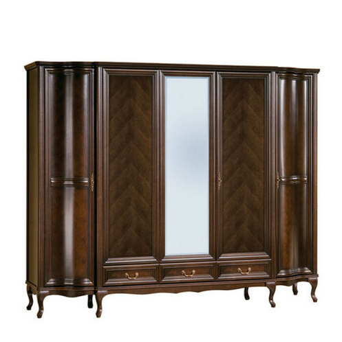 Klassische SchrÃ¤nke Schrank Schrankwand 5 TÃ¼ren Holz Neu Italienische MÃ¶bel