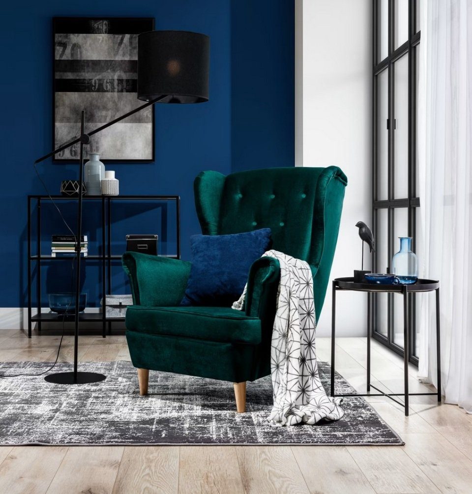 Sessel Designer Stuhl Relax Sitz Design Couch Lounge Club Textil MÃ¶bel Textil Sofort