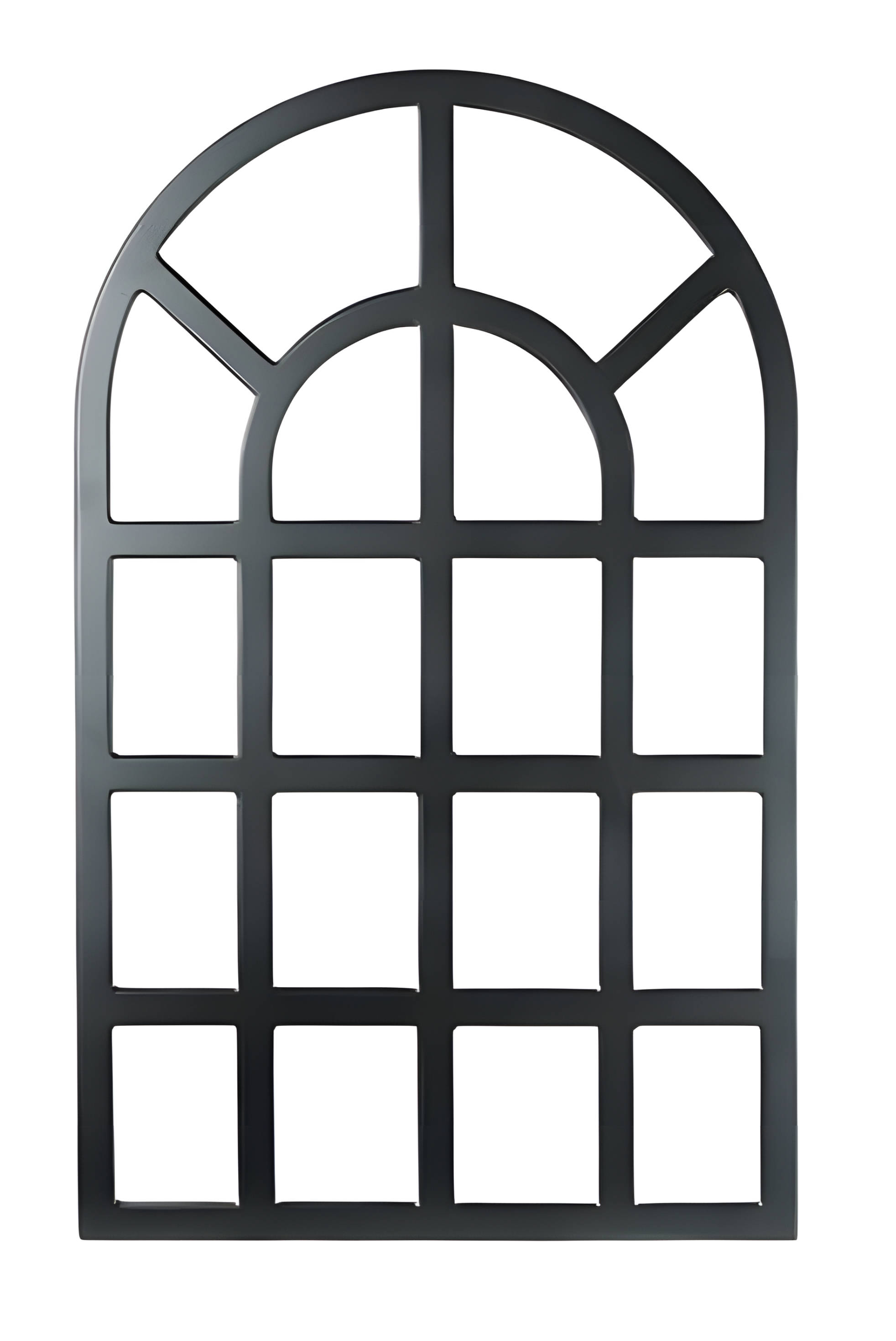 Grauer Spiegel aus Glas modern, eleganter Dekorationsartikel