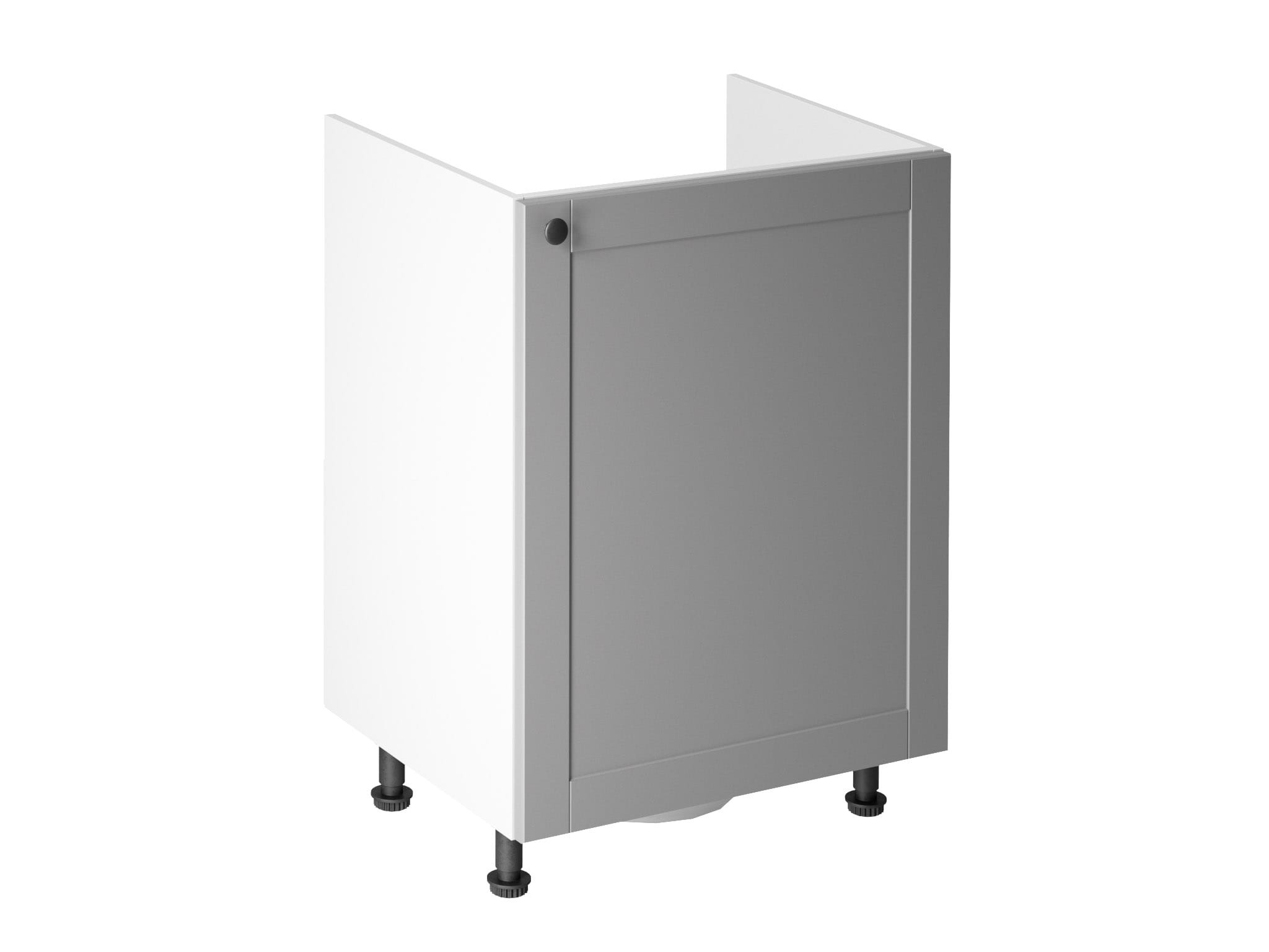 MODERNER UNTERER KÃCHENSPÃLENSCHRANK IN WEISS D60Z (P/L)
