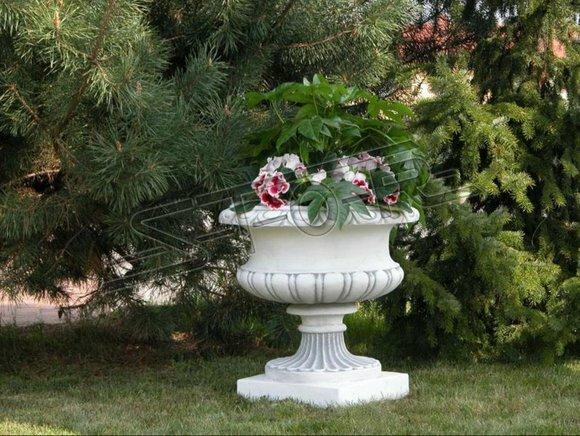 Blumenkorb Blumen Vase GefÃ¤ss Figuren Garten Terrasse Dekoration Statue