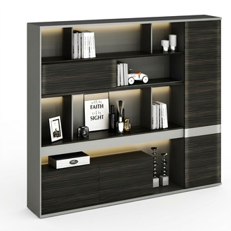 Aktenschrank BÃ¼cherregal BÃ¼ro modern Holz Metall Stauraum