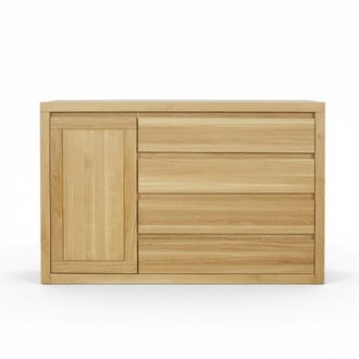 Anrichte Kommode Massivholz SchrÃ¤nke Echtes Holz 140x90cm Kommoden Schrank Eiche