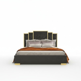 Bett 2x Nachttisch 3 tlg Schlafzimmerset Design Modern Luxus Nachttische
