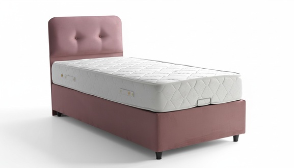 Bett Design Betten Luxus Polster Schlafzimmer MÃ¶bel Neu Modern Rosa 90x190