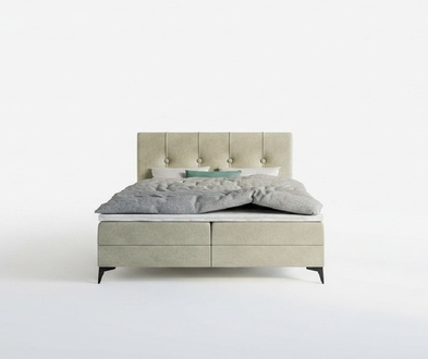 Bett Luxus Schlafzimmer PolstermÃ¶bel Design Doppelbett Stoff Boxspringbett