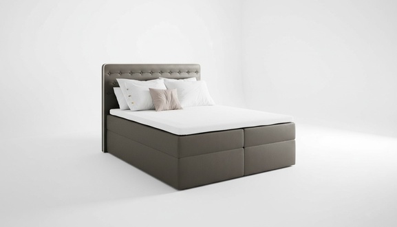 Bett mit Bettkasten Boxspringbett ZeitgenÃ¶ssisch Doppel Hotel 160cm Schlafzimmer