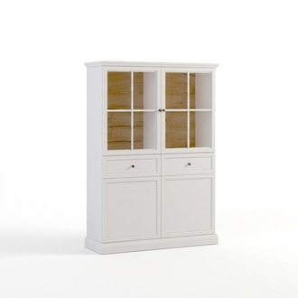 Buffet Schrank KÃ¼chenanrichte Glasvitrine Vitrinenschrank 2 Schubladen
