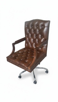 Chesterfield BÃ¼rostuhl Drehstuhl BÃ¼ro Sessel Ledersessel KING Drehsessel Neu