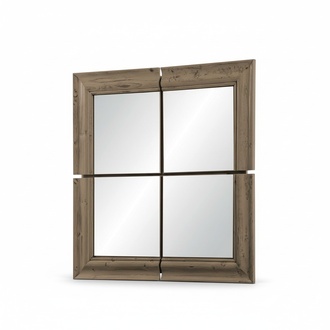Wandspiegel Holzrahmen Spiegel MÃ¶bel Neu 105*105cm Glas Rahmen