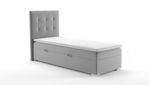 Luxus Boxspring Bett Hotel Betten Polster Bettkasten Funktion 90x200cm
