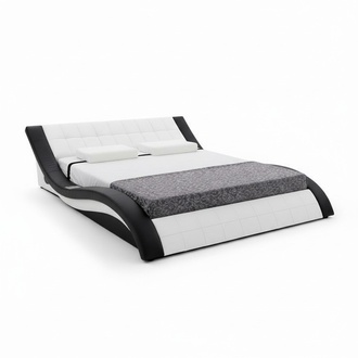 Design Bett Big Betten Leder Hotel Polster 180x200 Multifunktion Regal