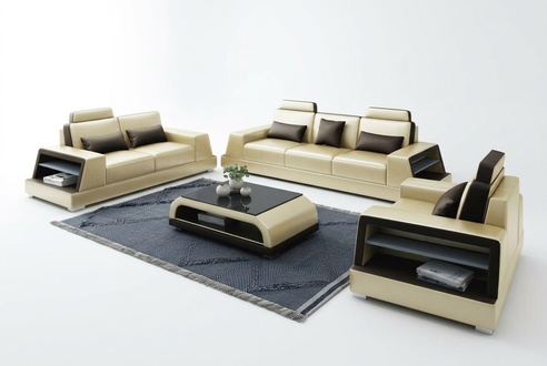 Design Couch Sofa Garnitur Polster Sofas Couchen Sitz Garnituren Neu 3+1 Sitzer