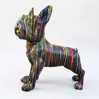 Design Dekoration Figur Hund aus Kunststoff Garten Skulptur Statuen 178x180 cm