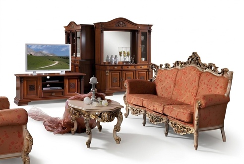 Designer 311 Sitzer Sofagarnitur Couch Set Sitz Polster Italienische MÃ¶bel Sofa Massivholz