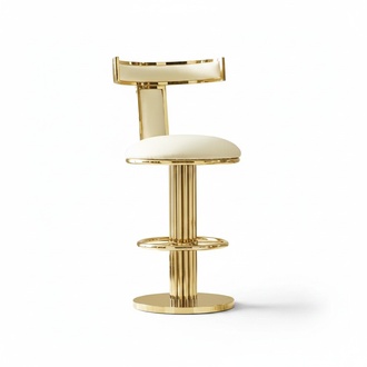 Designer WeiÃer Esszimmer Stuhl Edelstahl Gestell Metall Einsitzer StÃ¼hle
