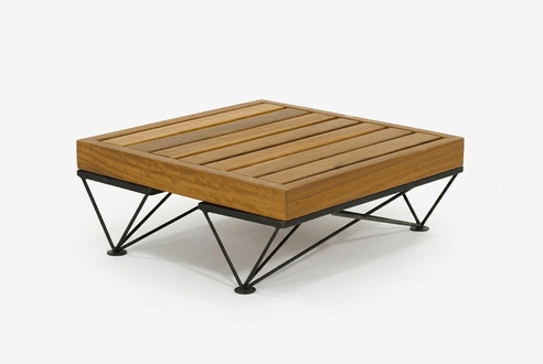 Dunkelbrauner Edel Couchtisch Designer GartenmÃ¶bel LuxuriÃ¶ser Holztisch
