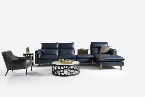 Eck Leder Design Sofa Italienische MÃ¶bel Sitz Polster Garnitur Couch