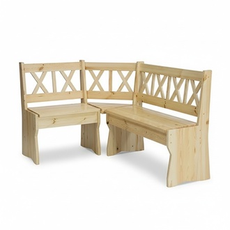 Eckbank Holzbank massive BÃ¤nke KÃ¼che Essbereich Echtholz Holz MÃ¶bel Neu Ecksitz