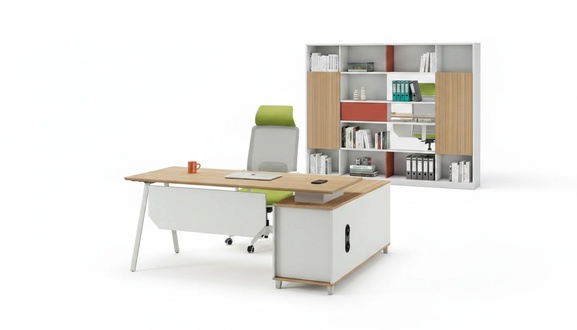 Ecke Schreibtisch BÃ¼rotisch Arbeitstisch BÃ¼ro Tisch WeiÃ Holz Moderne