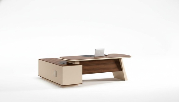 Ecke Schreibtisch BÃ¼rotisch Arbeitstisch BÃ¼romÃ¶bel Tisch Holz Braun