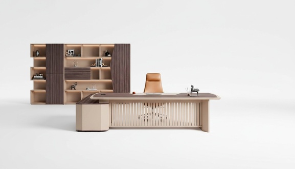 Ecke Schreibtisch BÃ¼rotisch Arbeitstisch BÃ¼romÃ¶bel Tisch Holz Beige